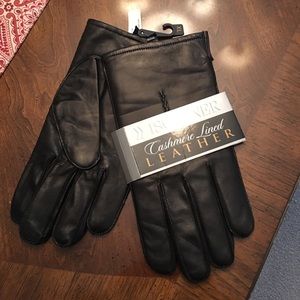 COPY - Nwt isotoner leather cashmere gloves xl
